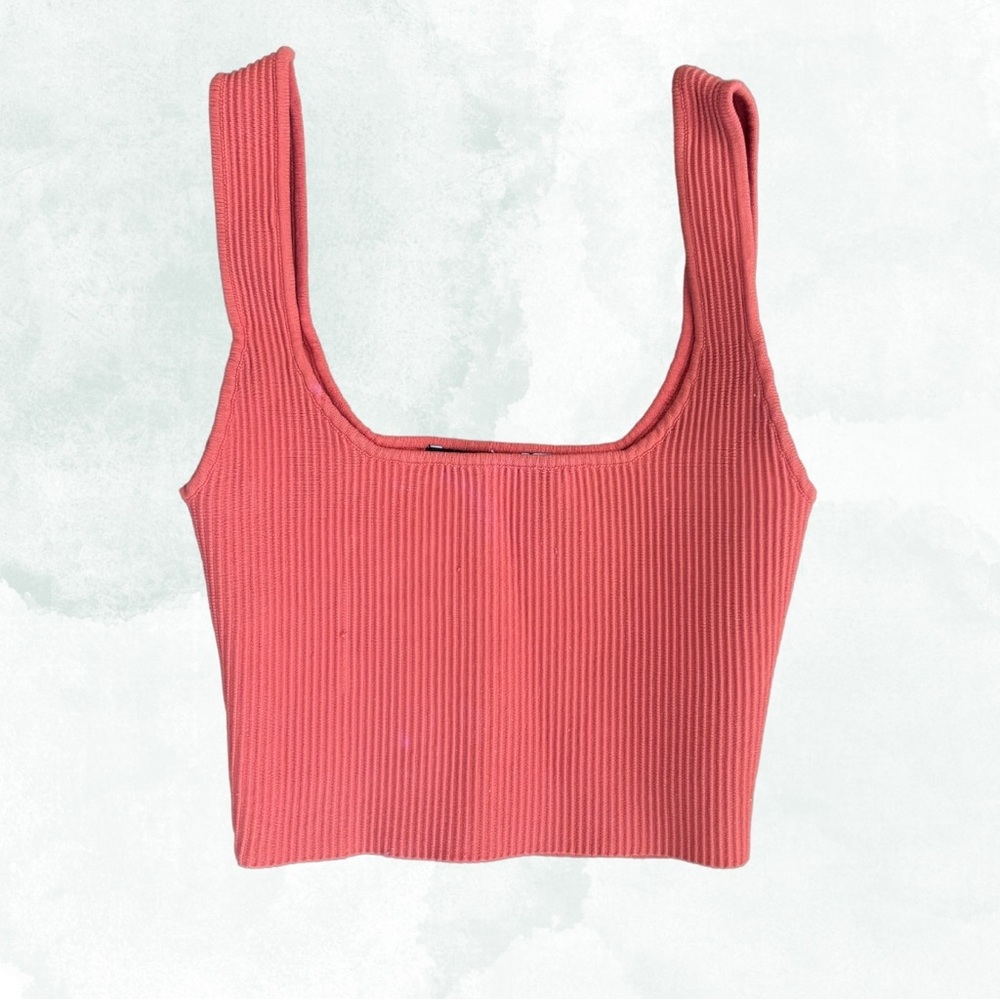 Glassons ribbed cropped tank top